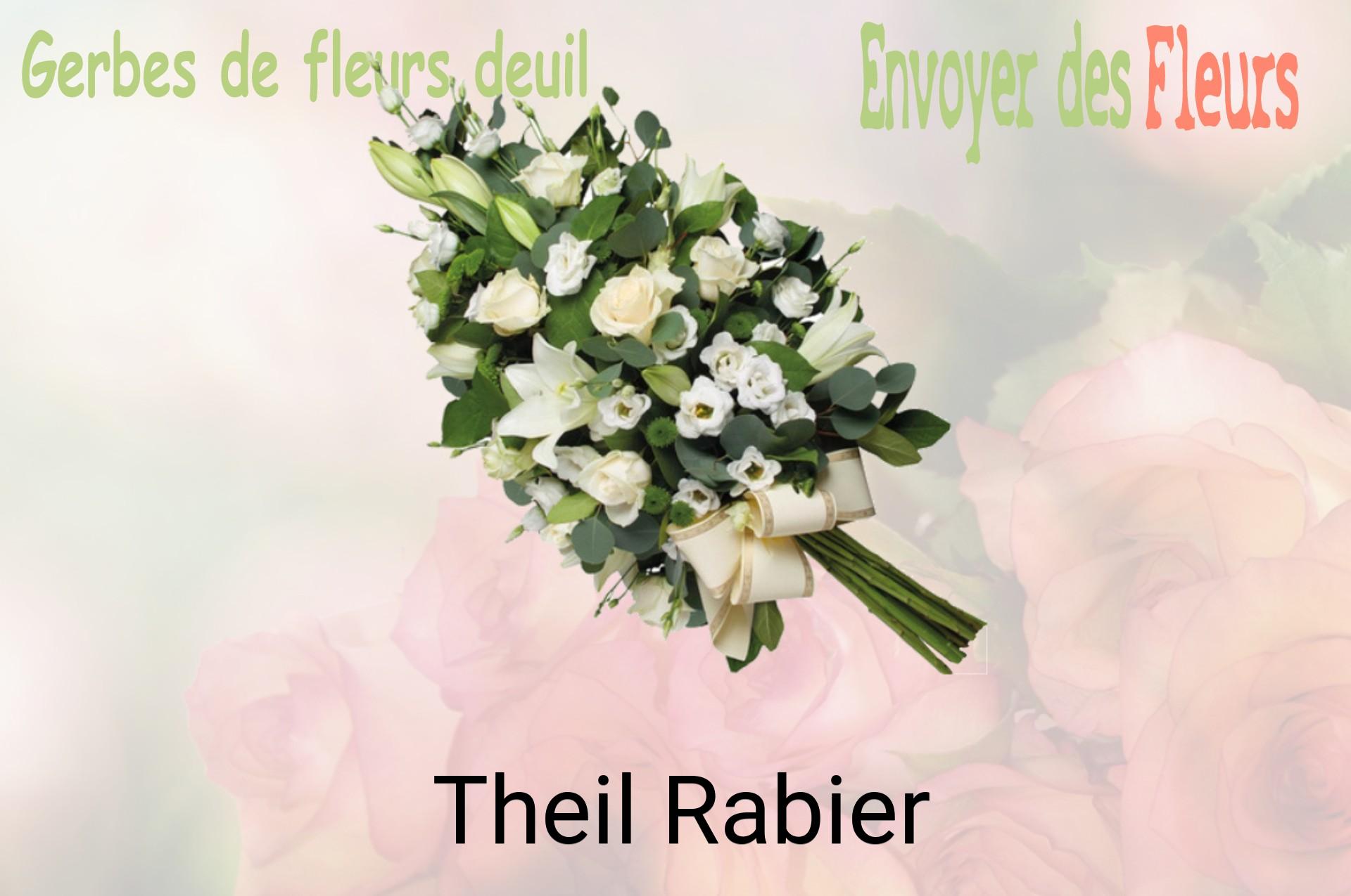 Gerbe de fleurs de deuil livrée à Theil-Rabier